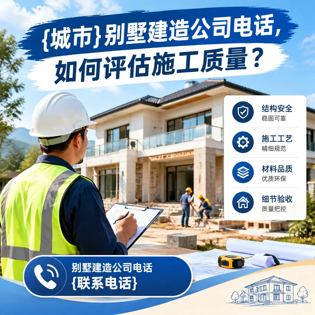 独山别墅建造公司电话,如何评估施工质量?