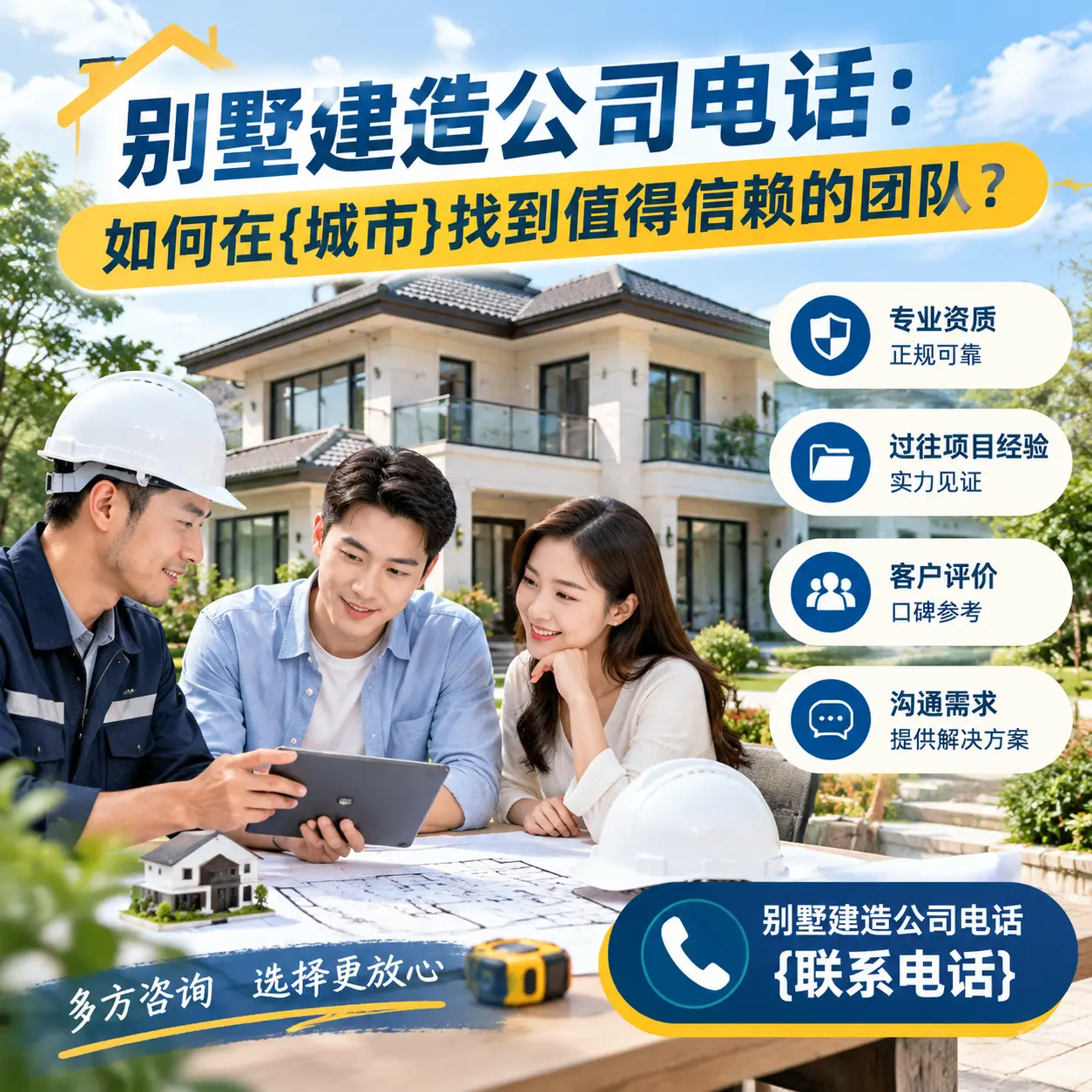 别墅建造公司电话：如何在独山找到值得信赖的团队？