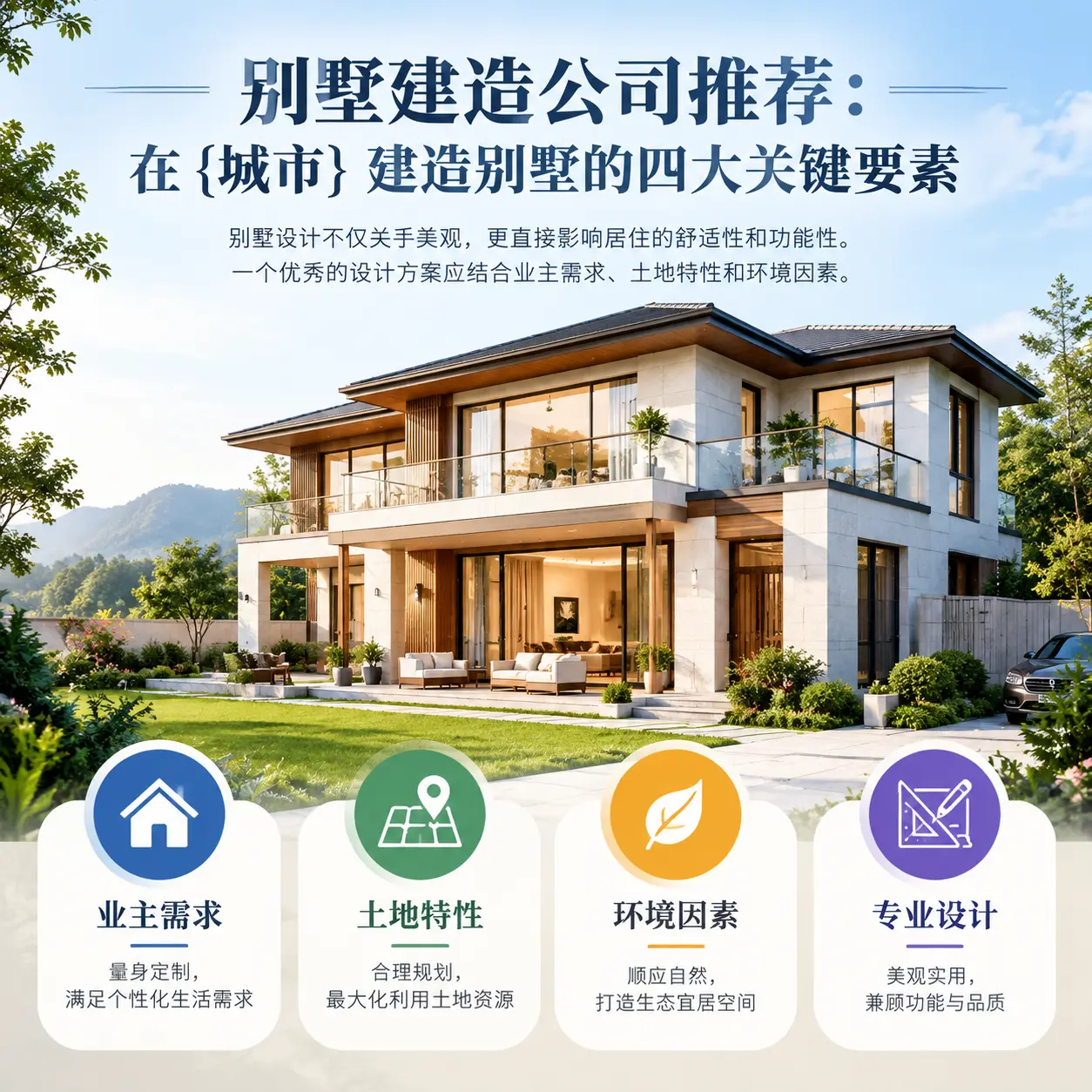 别墅建造公司推荐:在 独山 建造别墅的四大关键要素