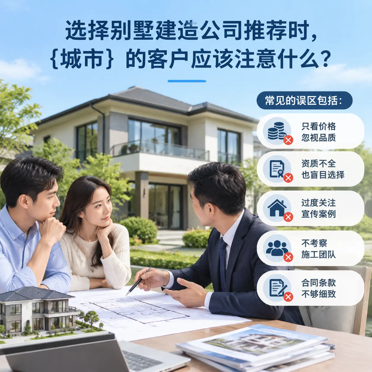 选择别墅建造公司推荐时，独山 的客户应该注意什么？