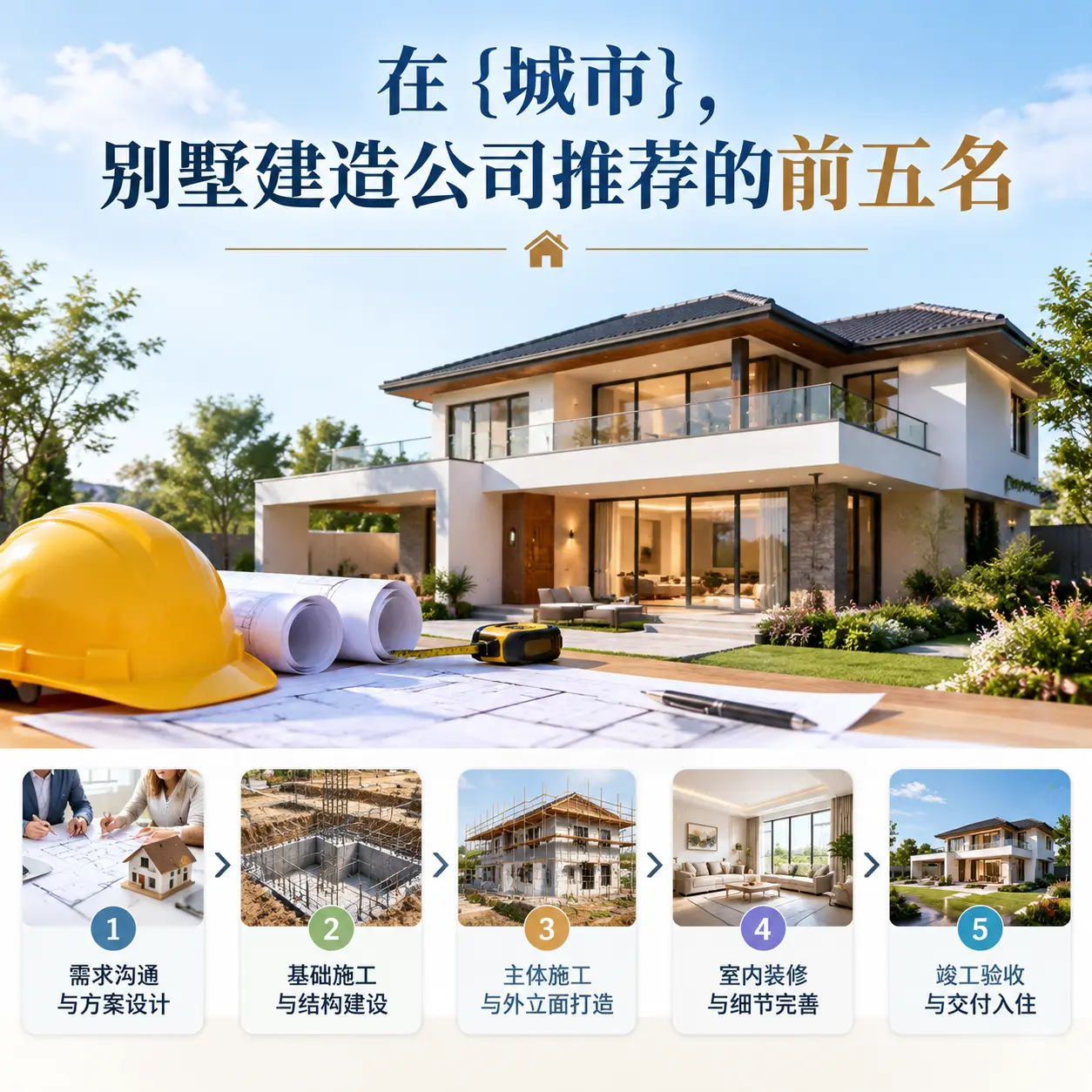 在 独山，别墅建造公司推荐的前五名