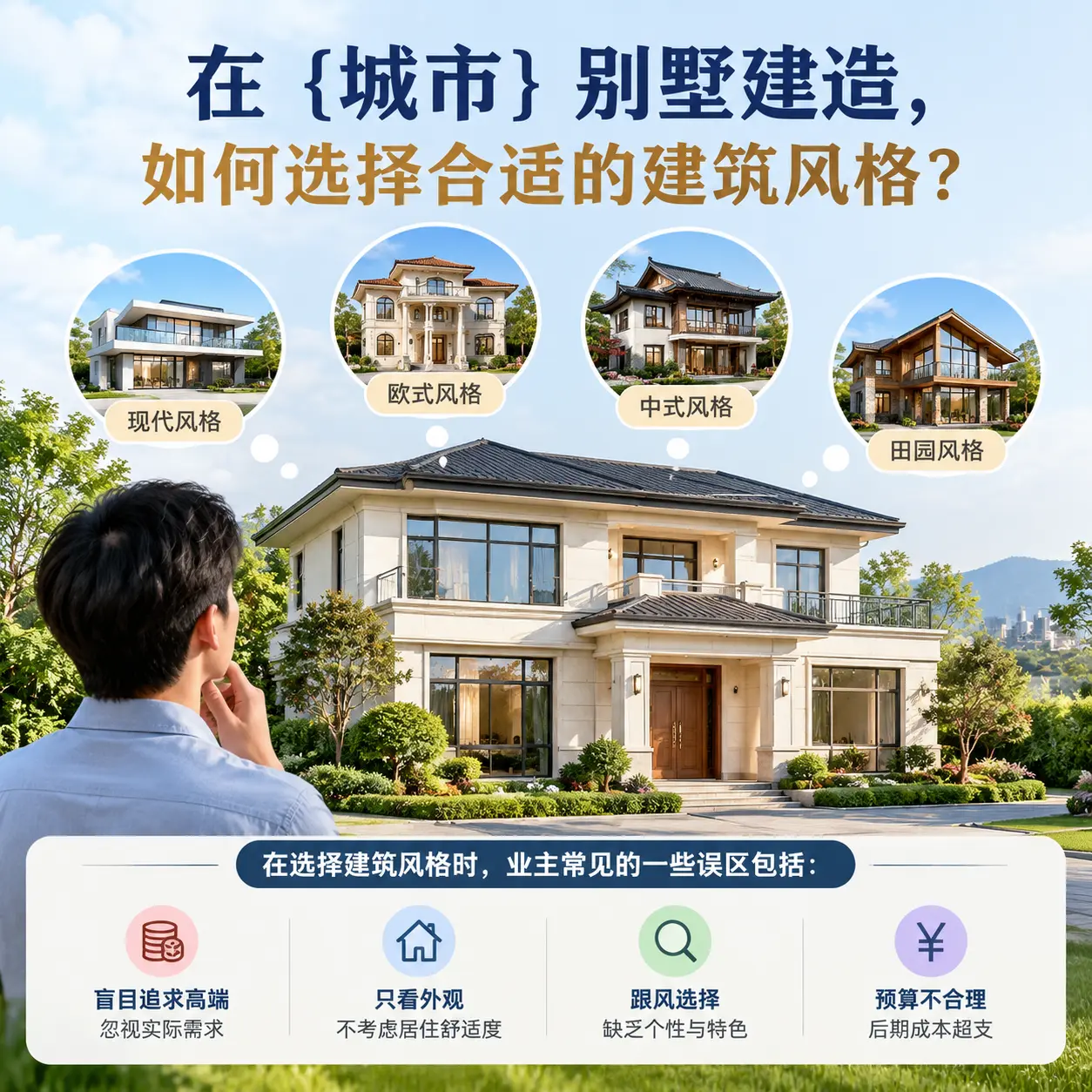 在 独山 别墅建造，如何选择合适的建筑风格？